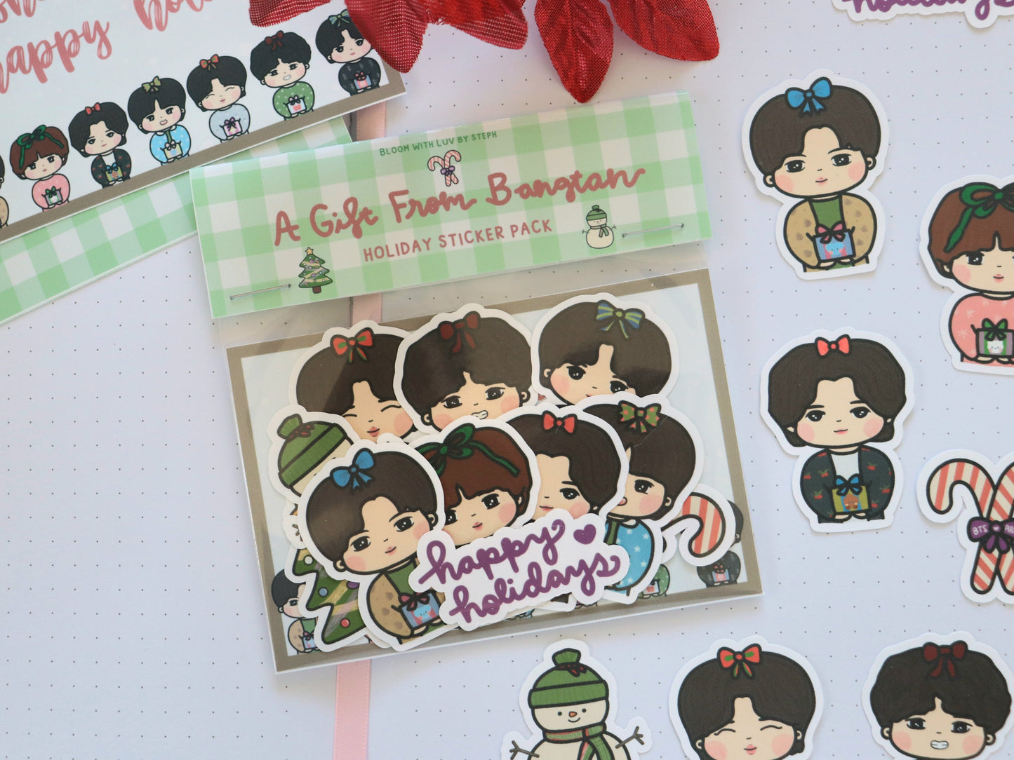 A Gift From Bangtan Holiday Sticker Pack