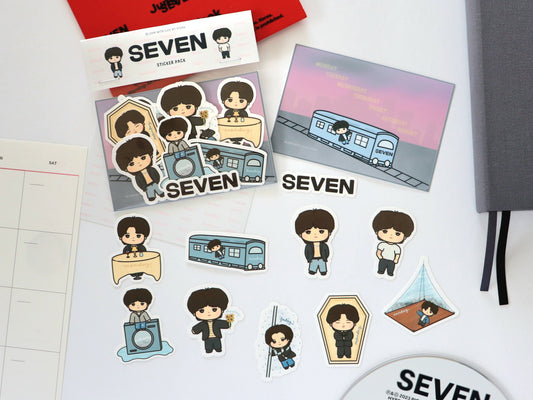 Seven Jungkook Sticker Pack