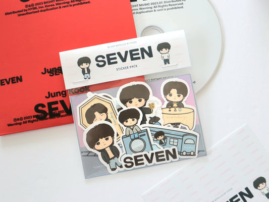 Seven Jungkook Sticker Pack