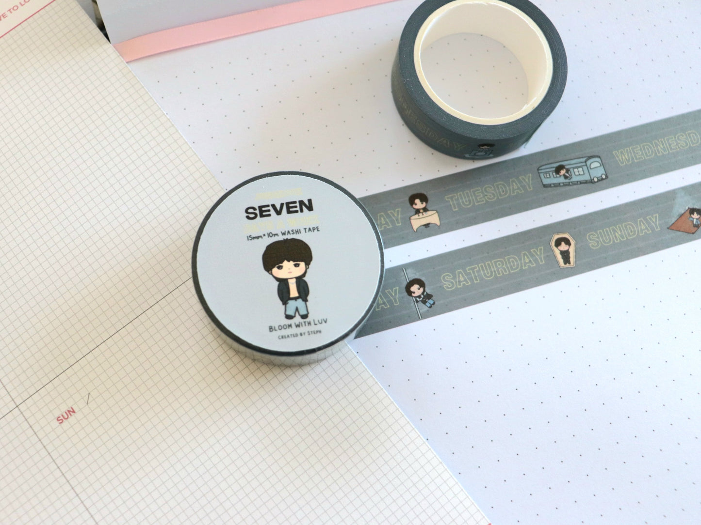 Seven Days a Week Jungkook Washi Tape