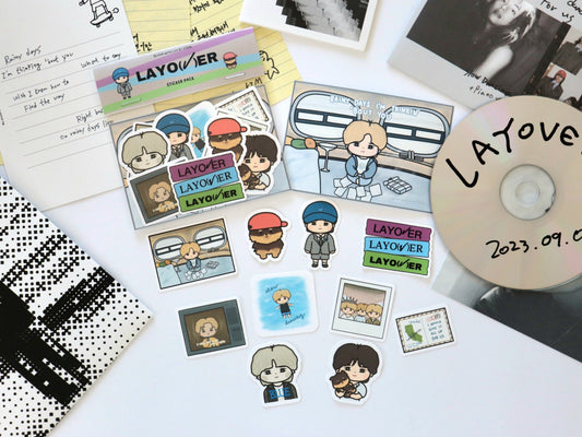 Layover Taehyung Sticker Pack