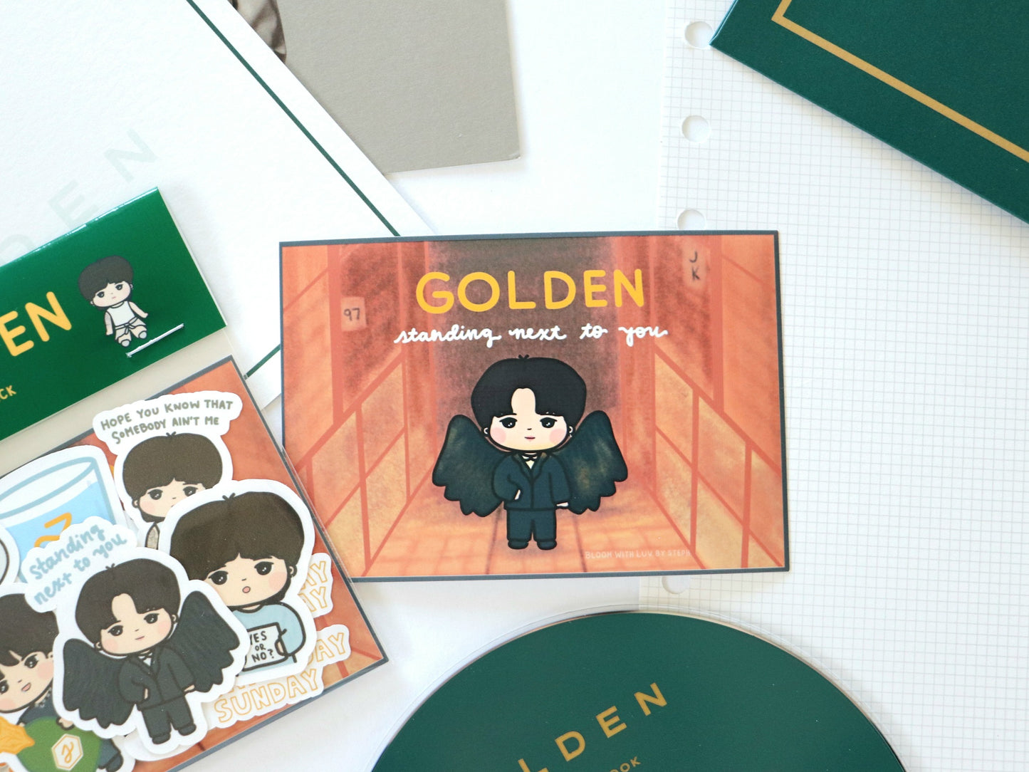 Golden Jungkook Sticker Pack