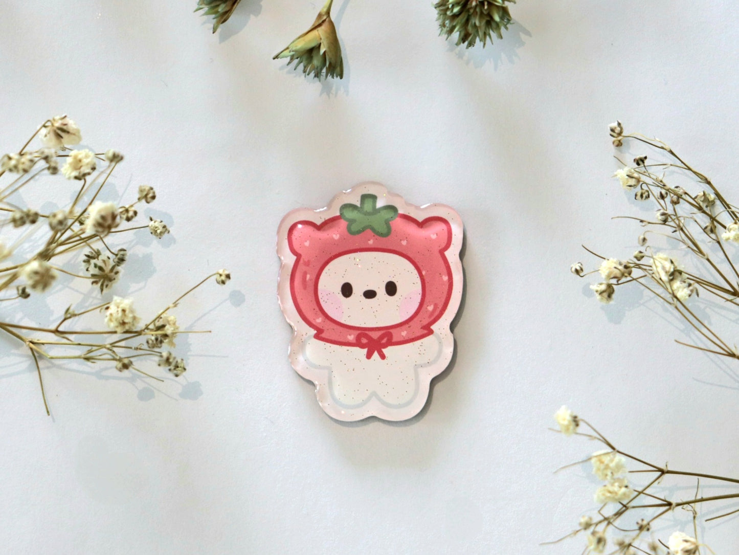 Minini Fruits Small Acrylic Glitter Magnets