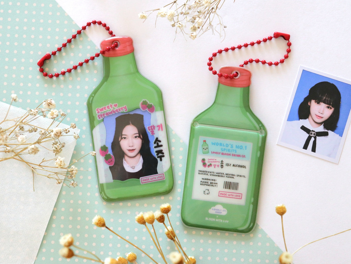 Mini Soju ID Photo Holders - Lovely St. Shop x Bloom With Luv Collab