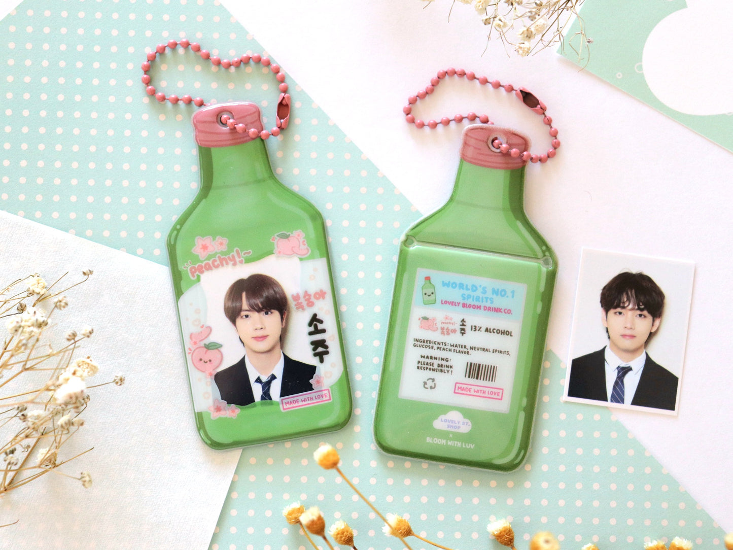 Mini Soju ID Photo Holders - Lovely St. Shop x Bloom With Luv Collab