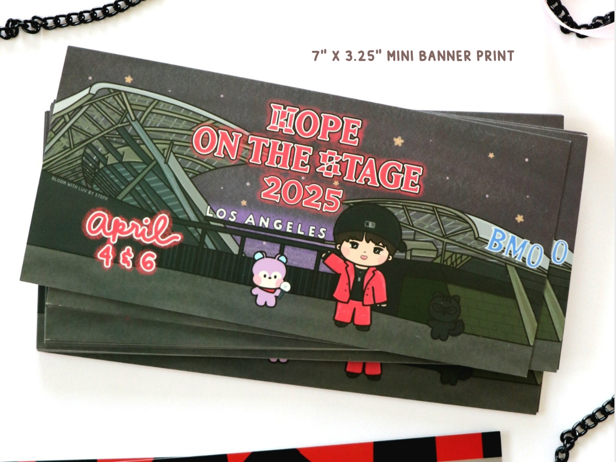 Hope on the Stage Los Angeles Mini Banner Print