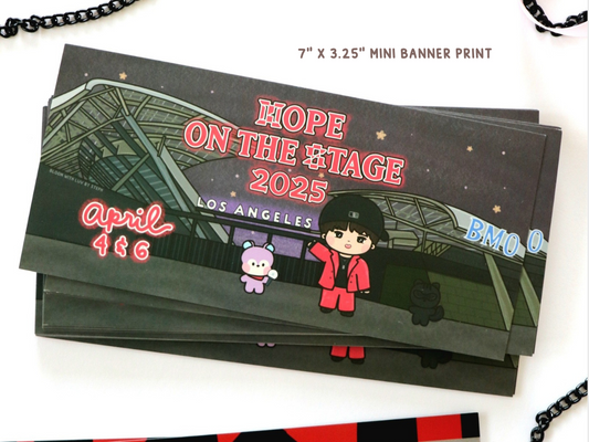 Hope on the Stage Los Angeles Mini Banner Print