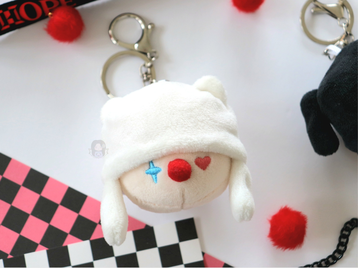 Jack in the Box Plushie Head Keychain