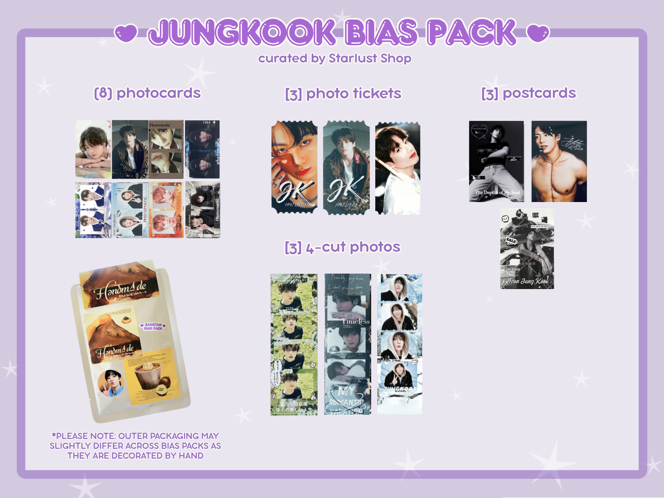 Bangtan Bias Packs - Bloom With Luv x Starlust Shop Collab