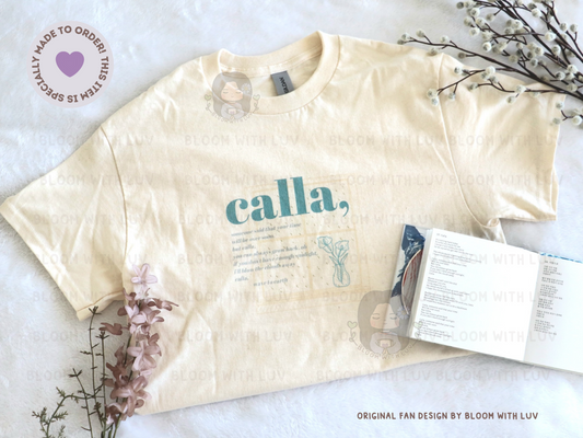 Wave to Earth - Calla Lyrics T-Shirt