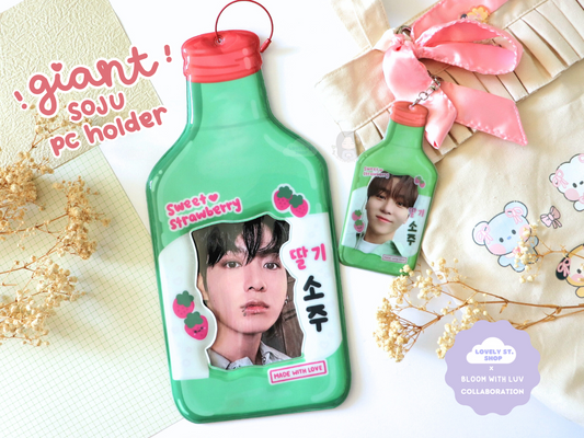 Giant Soju Photocard Holder - Lovely St. Shop x Bloom With Luv Collab