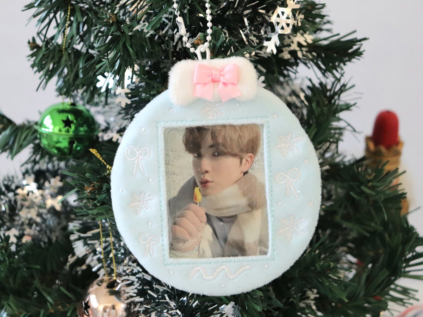 Holiday Set - Stocking Ornament Gift Plush Photocard Holders (1 of ea design)