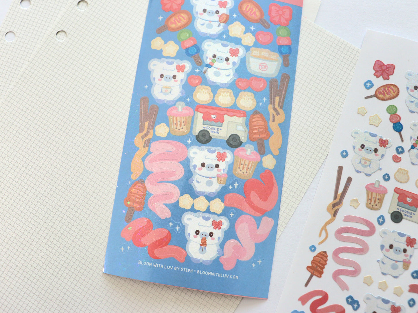 Li-Li at the Night Market Glitter Deco Sticker Sheet