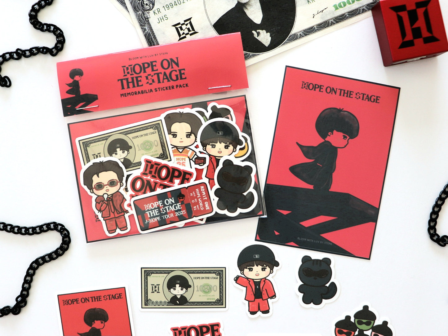 Hope on the Stage Memorabilia Sticker Pack