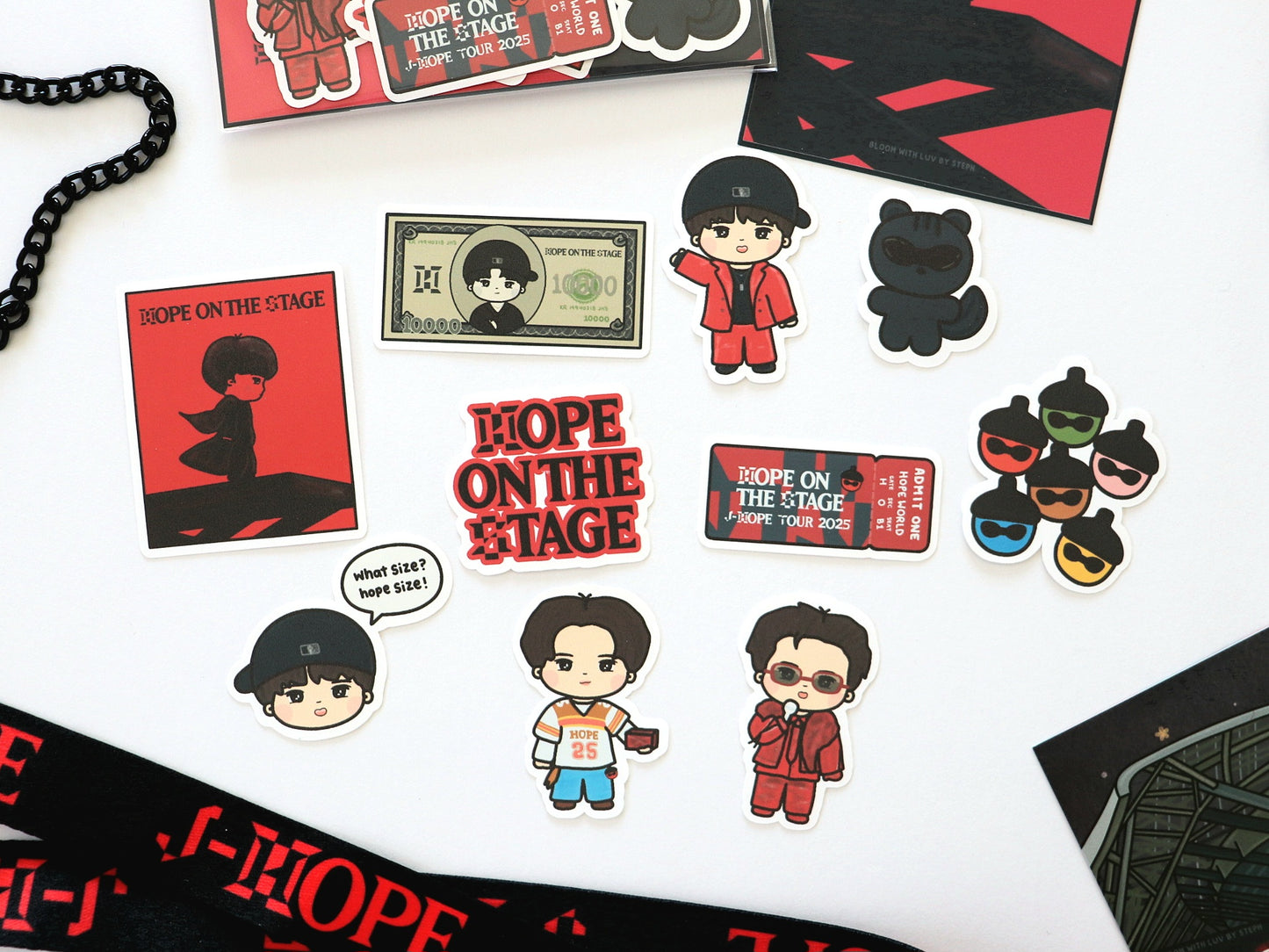 Hope on the Stage Memorabilia Sticker Pack