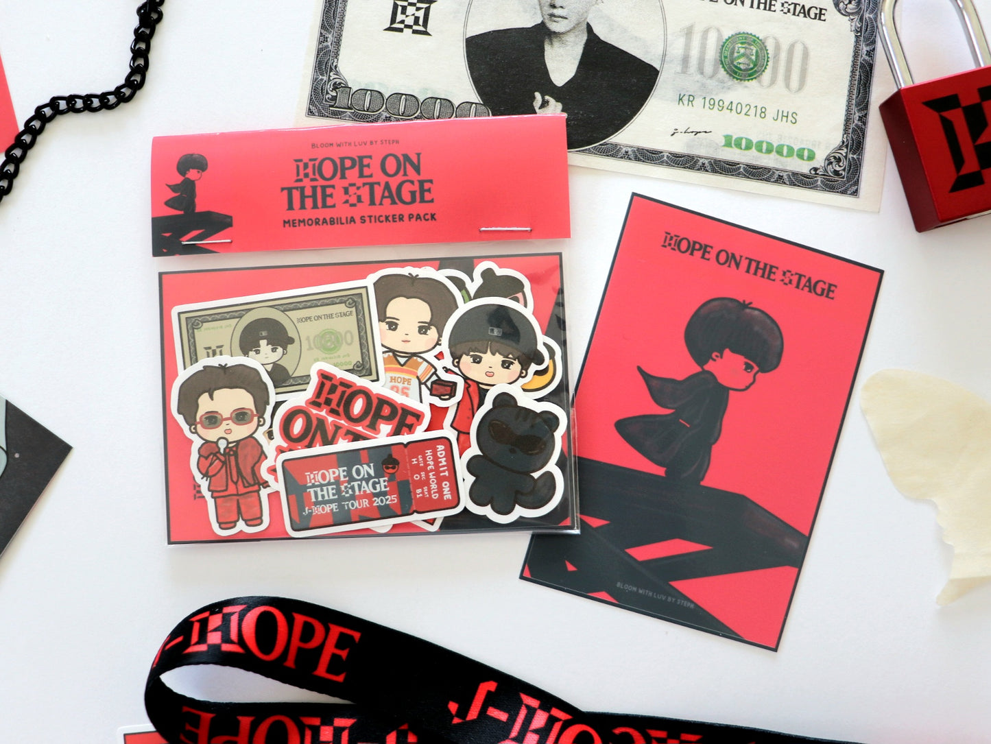 Hope on the Stage Memorabilia Sticker Pack