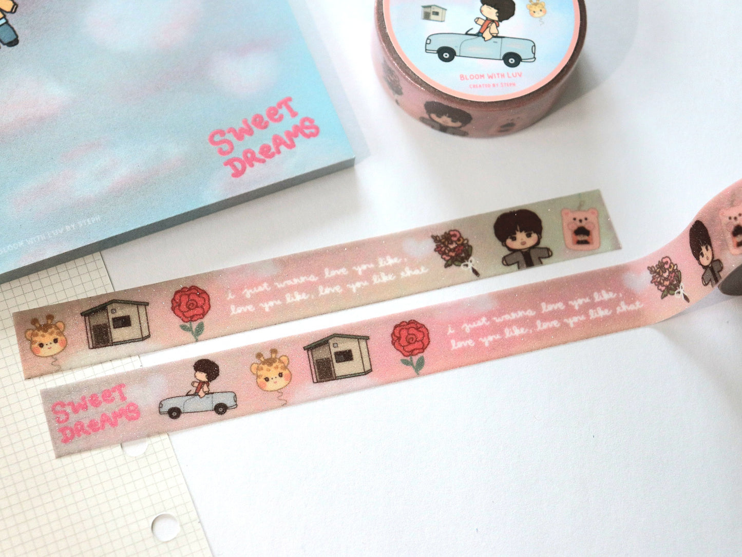 Sweet Dreams Glitter Washi Tape