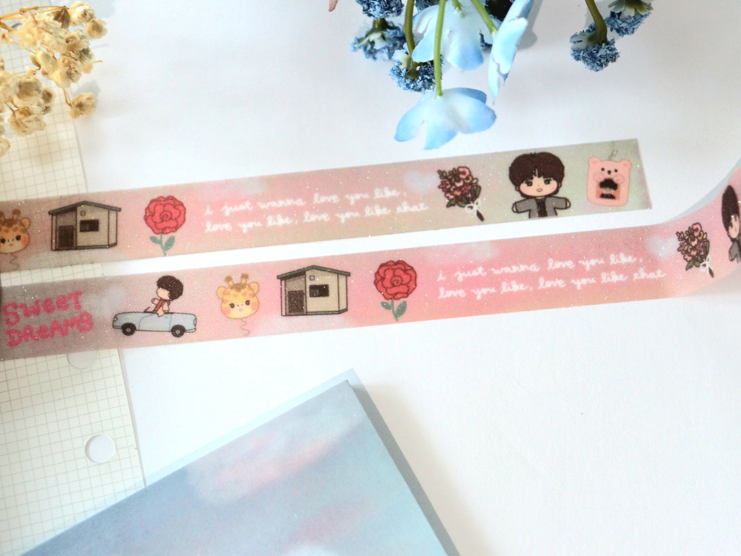 Sweet Dreams Glitter Washi Tape