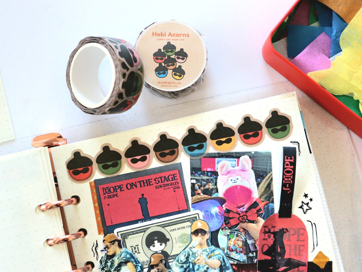 Hobi Acorns Die Cut Washi Tape