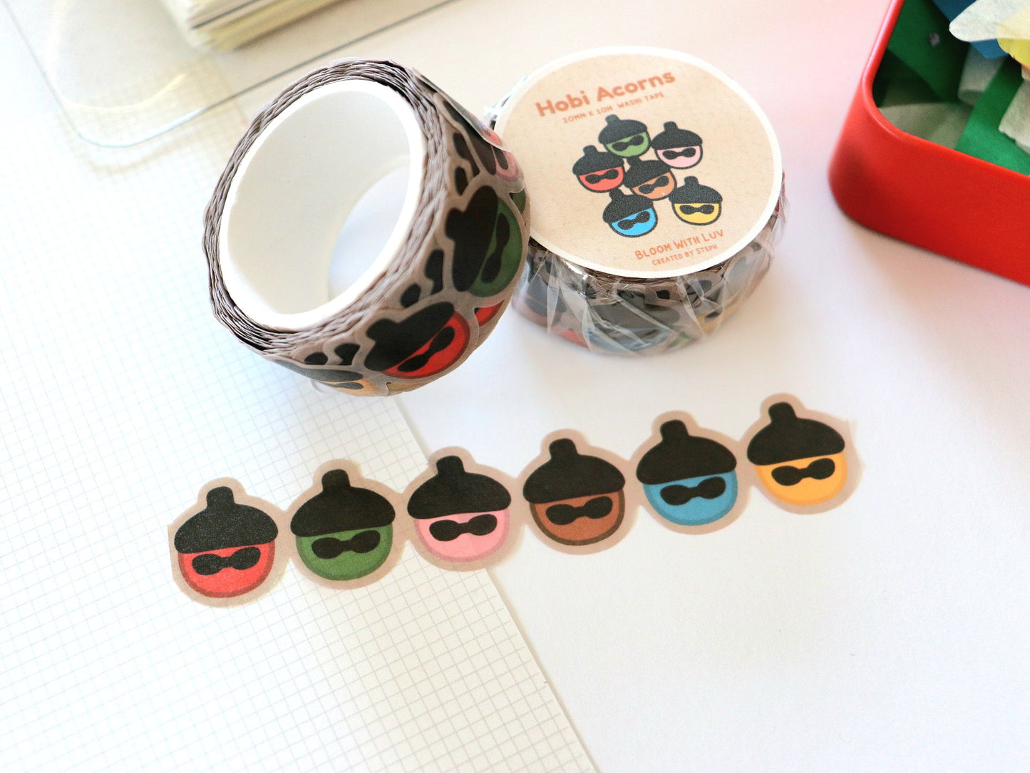 Hobi Acorns Die Cut Washi Tape