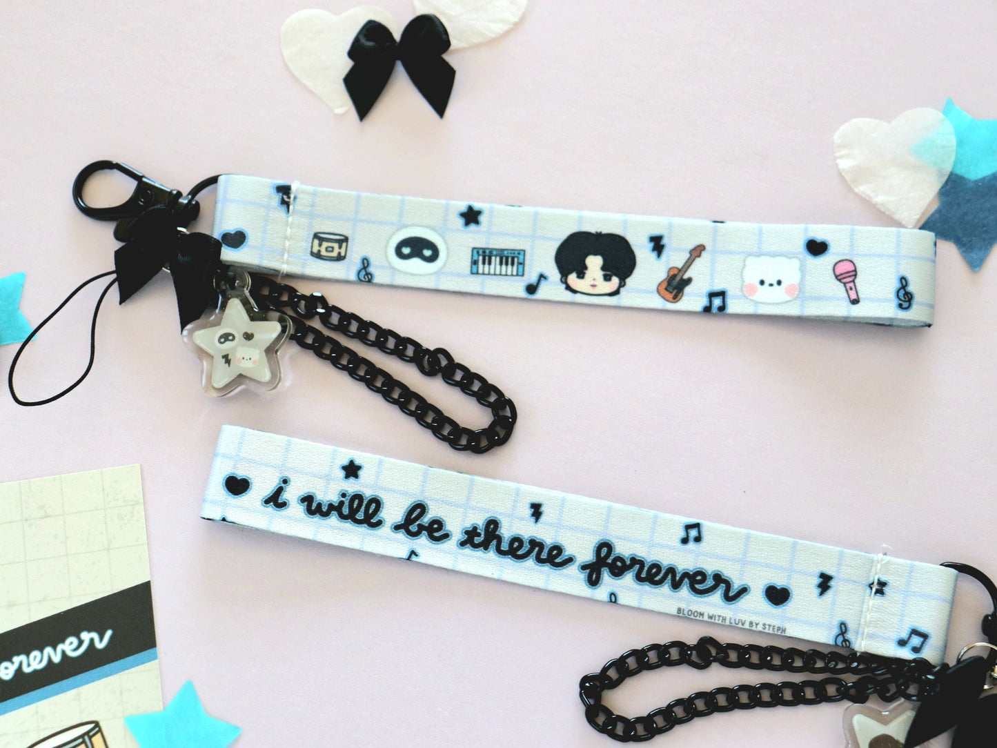Seokjinnie's Buddies Rockstar Wrist Strap Lanyard Keychain