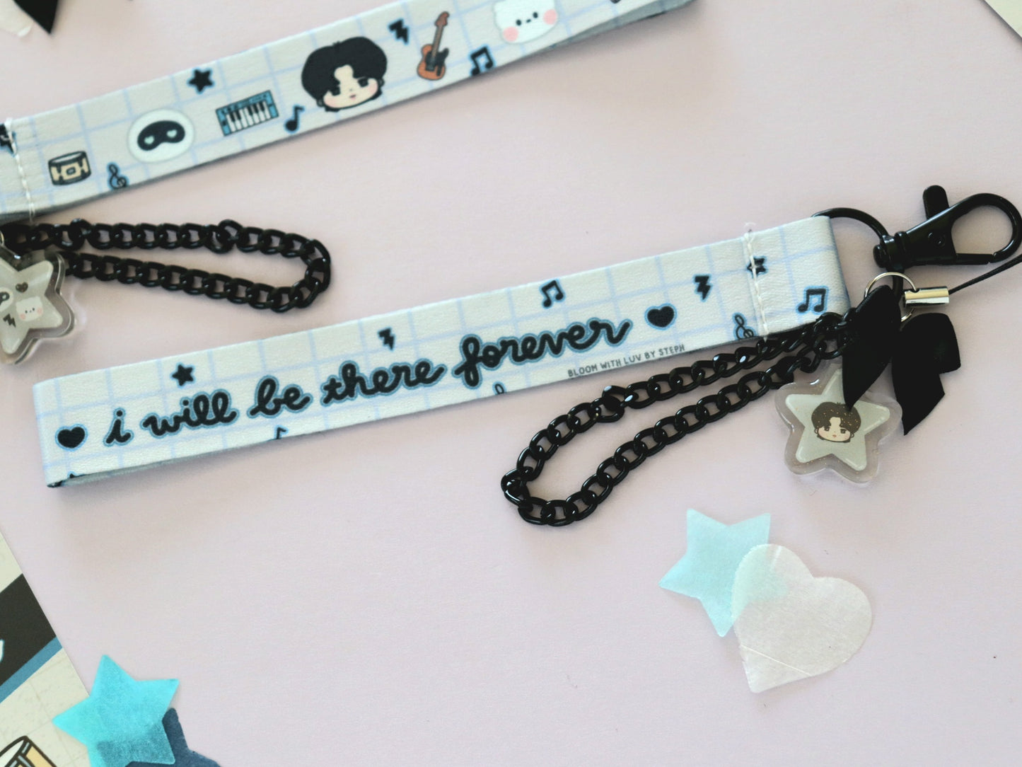 Seokjinnie's Buddies Rockstar Wrist Strap Lanyard Keychain