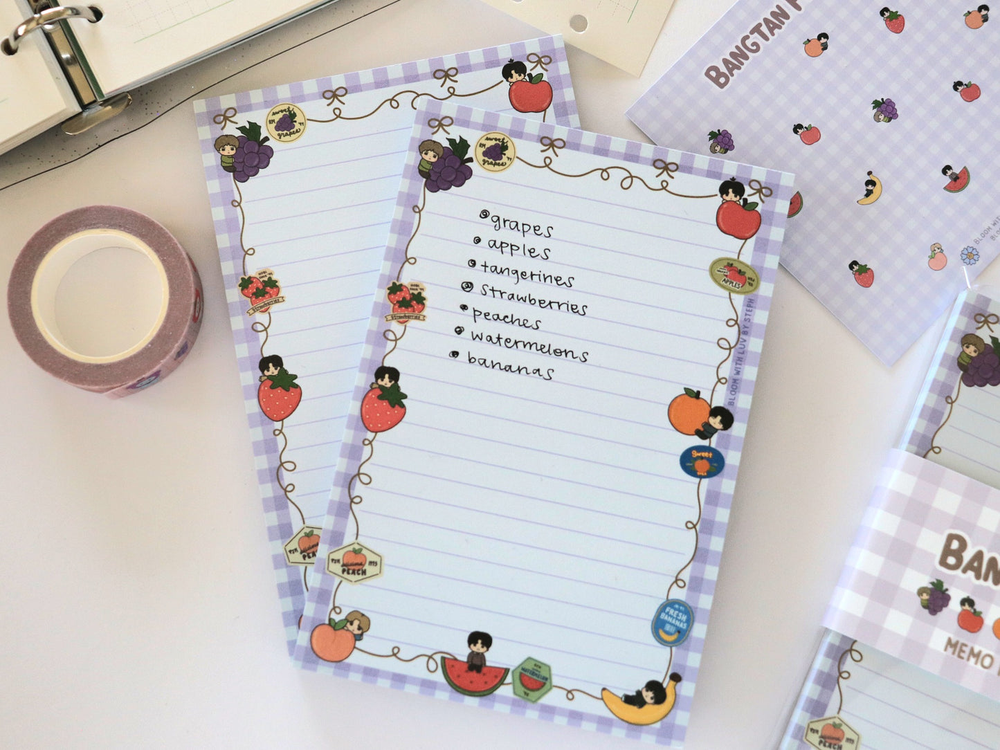 Bangtan Fruits Memo Pad