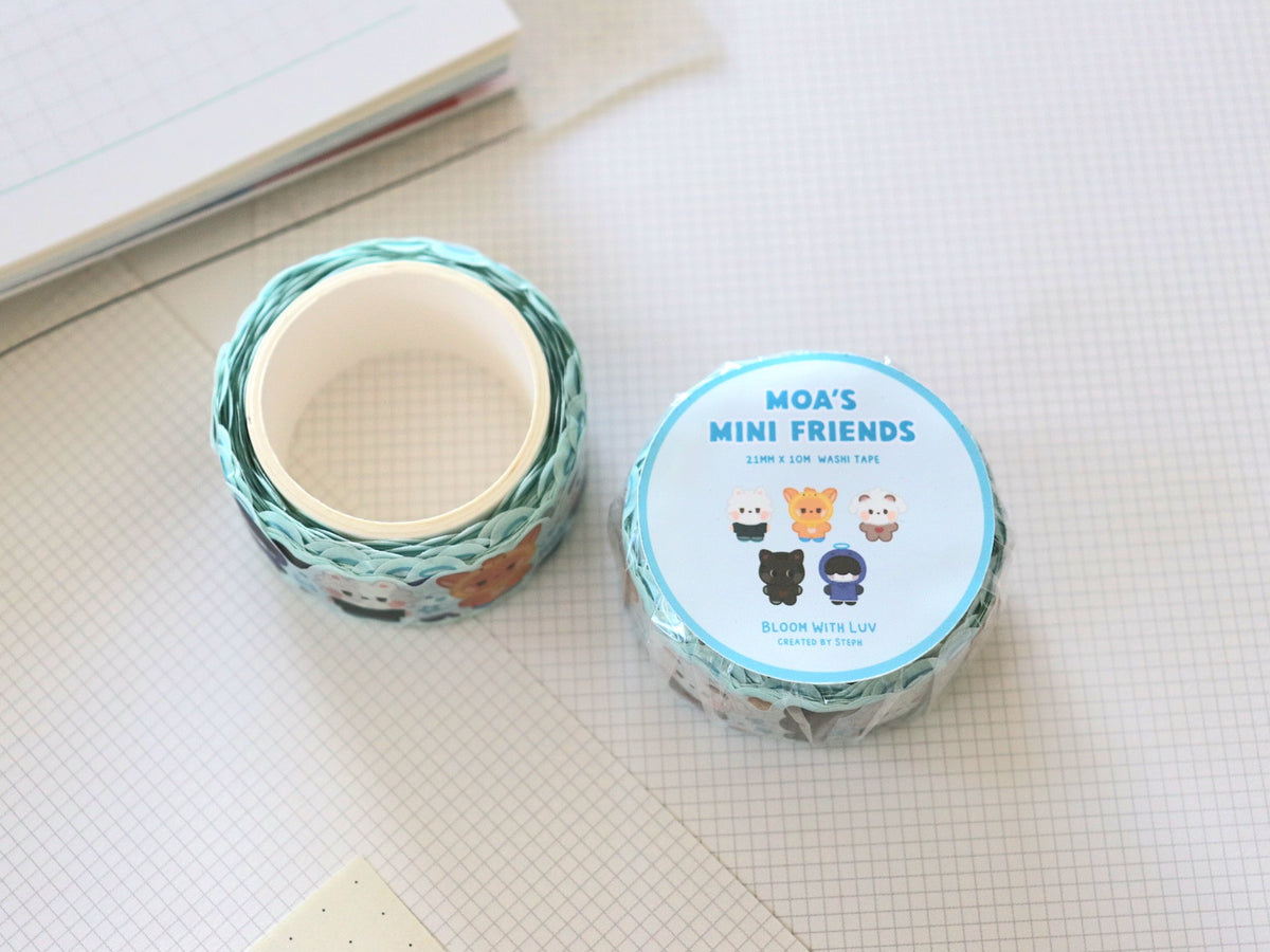 MOA's Mini Friends Die Cut Washi Tape