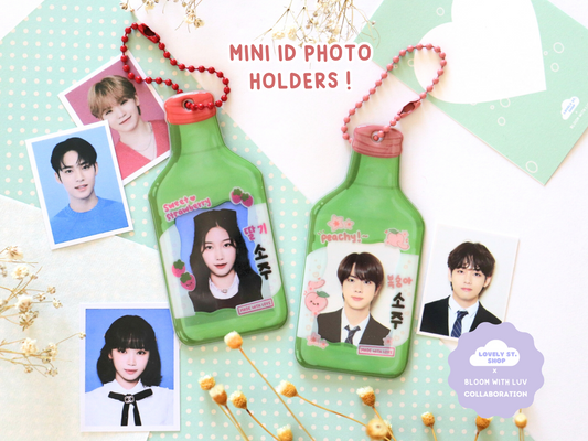 Soju Mini ID Photo Holders - Lovely St. Shop x Bloom With Luv Collab