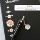 [PRE-ORDER] Yoongi Lotus Flower Dotted Journal and Pen Set | Est. Ship Date: April 2024 (read description)