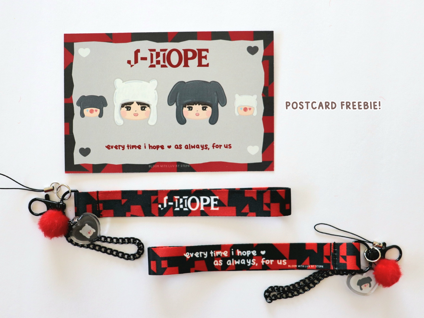 HOPE Wrist Strap Lanyard Keychain