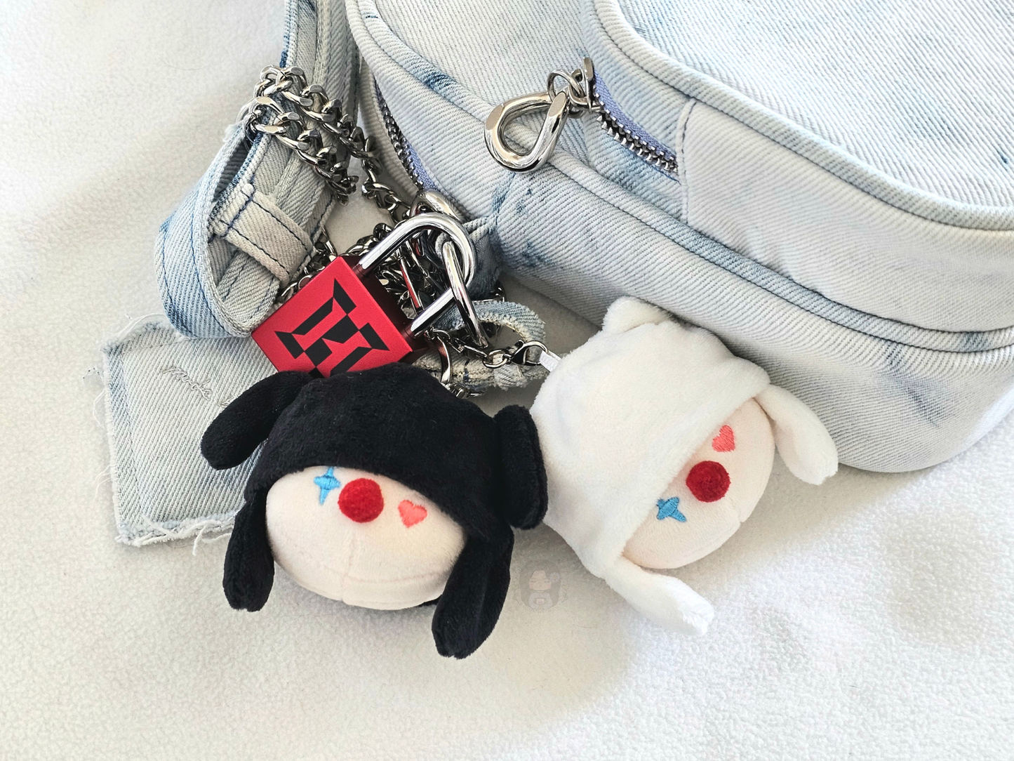 Jack in the Box Plushie Head Keychain