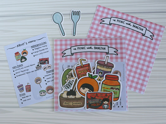 A Picnic with Bangtan Foodie Sticker Pack
