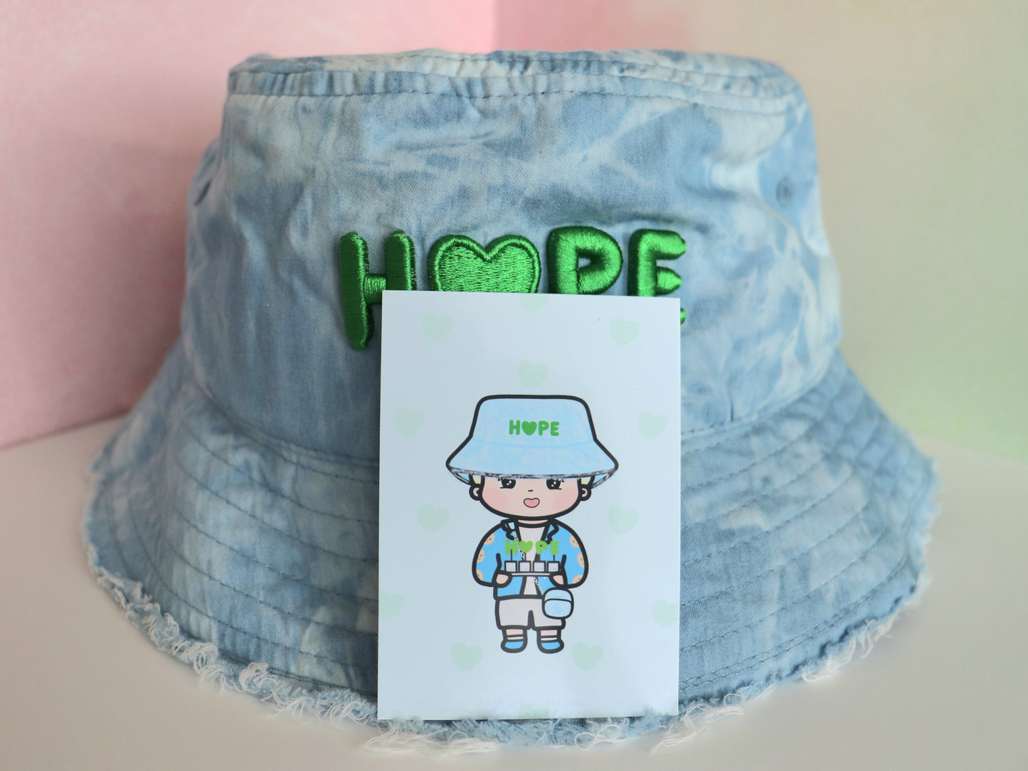 H♡PE Denim Bucket Hat