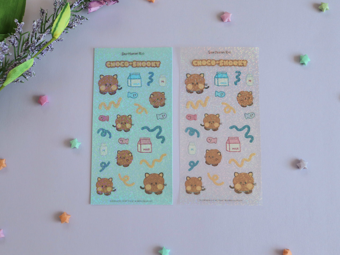 SanMininiRio Glitter Deco Sticker Sheets