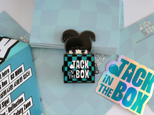 J-HOPE Jack in the Box Sliding Glitter Enamel Pin