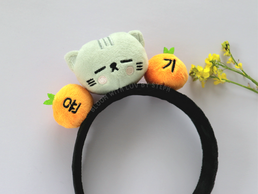 Yoongi Tangerine Kitty Plush Headband