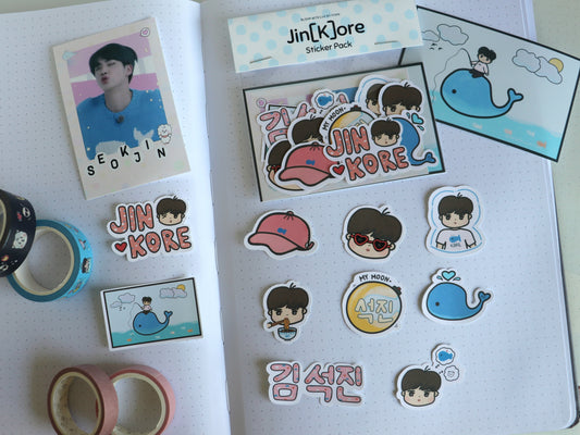 Jin[K]ore (JinCore) JIN Sticker Pack - BTSCore Sticker Pack Collection