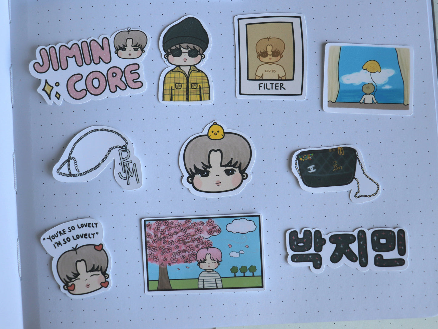 JiminCore Jimin Sticker Pack - BTSCore Sticker Pack Collection