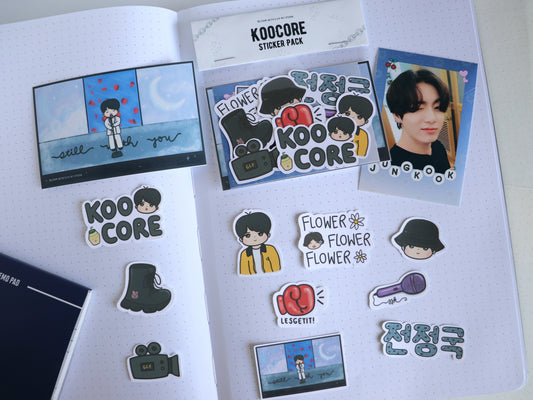 KooCore Jungkook Sticker Pack - BTSCore Sticker Pack Collection