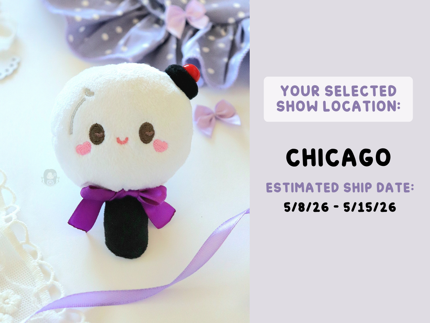 [PRE-ORDER] ARMY Bam Borahae Plush Hair Clip | Est. Ship Date: April - May 2026 (read description)