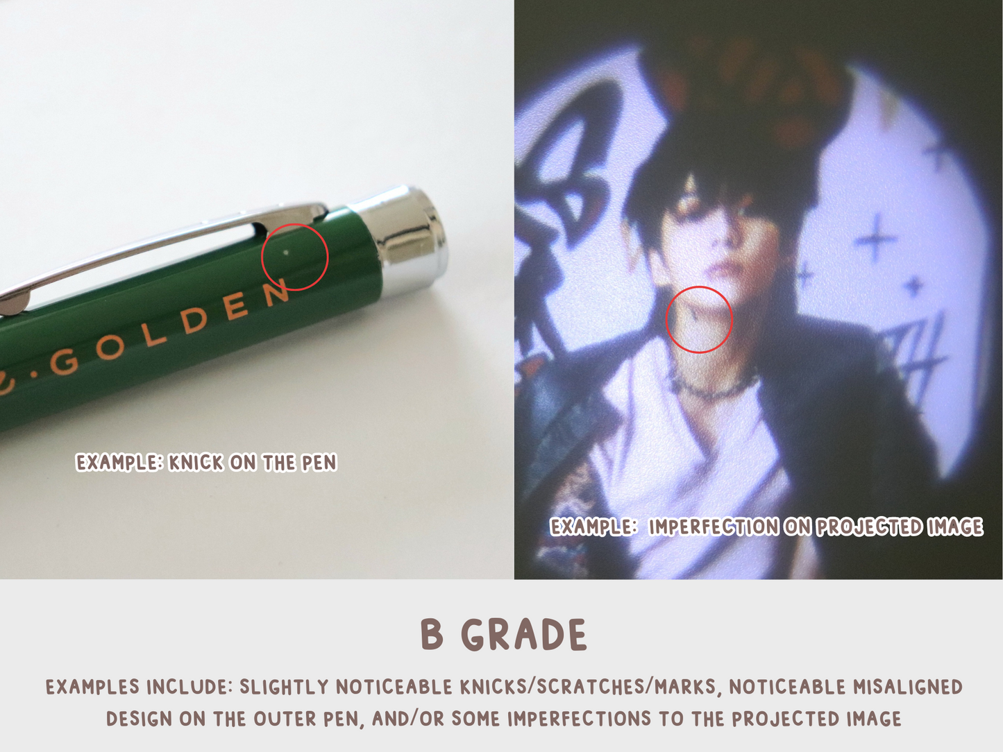 Jungkook Golden Projector Pen - Bangtan Solo Albums Projector Pen Series