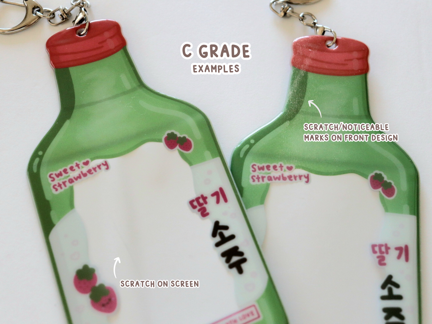 Korean Food Soju and Corn Dog Photocard Holders - Lovely St. Shop x Bloom With Luv Collab