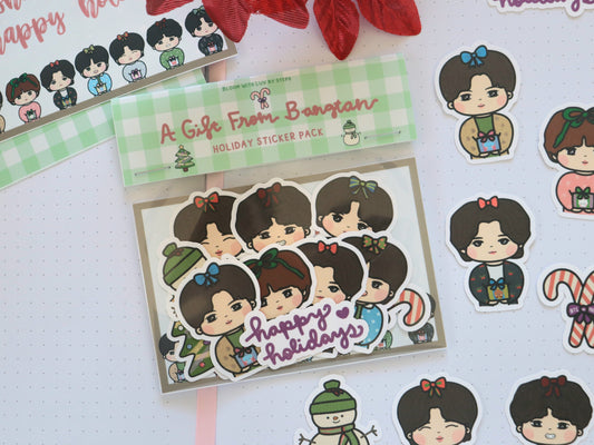 A Gift From Bangtan Holiday Sticker Pack