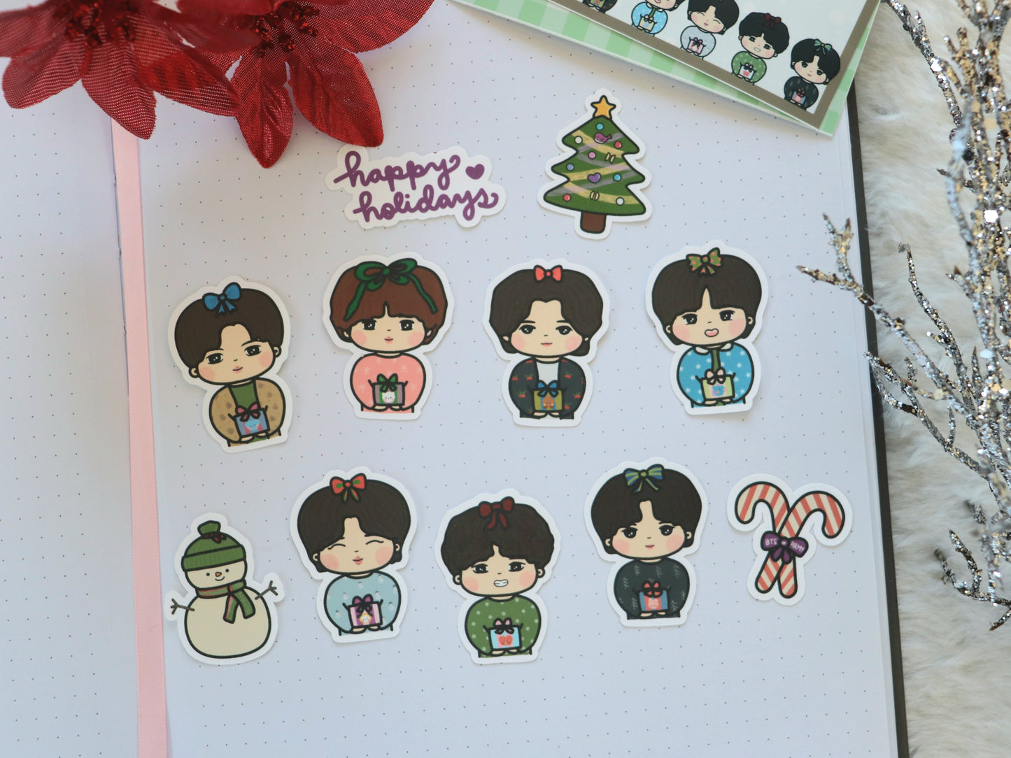 A Gift From Bangtan Holiday Sticker Pack