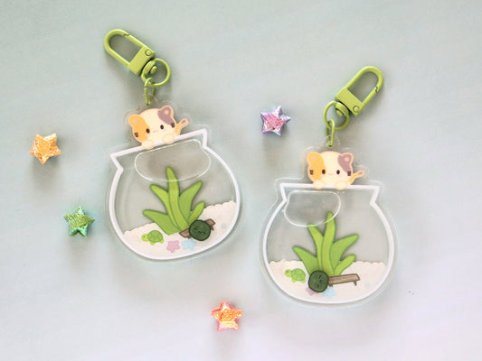 Yoonmin Marimo Aquarium Liquid Shaker Keychain