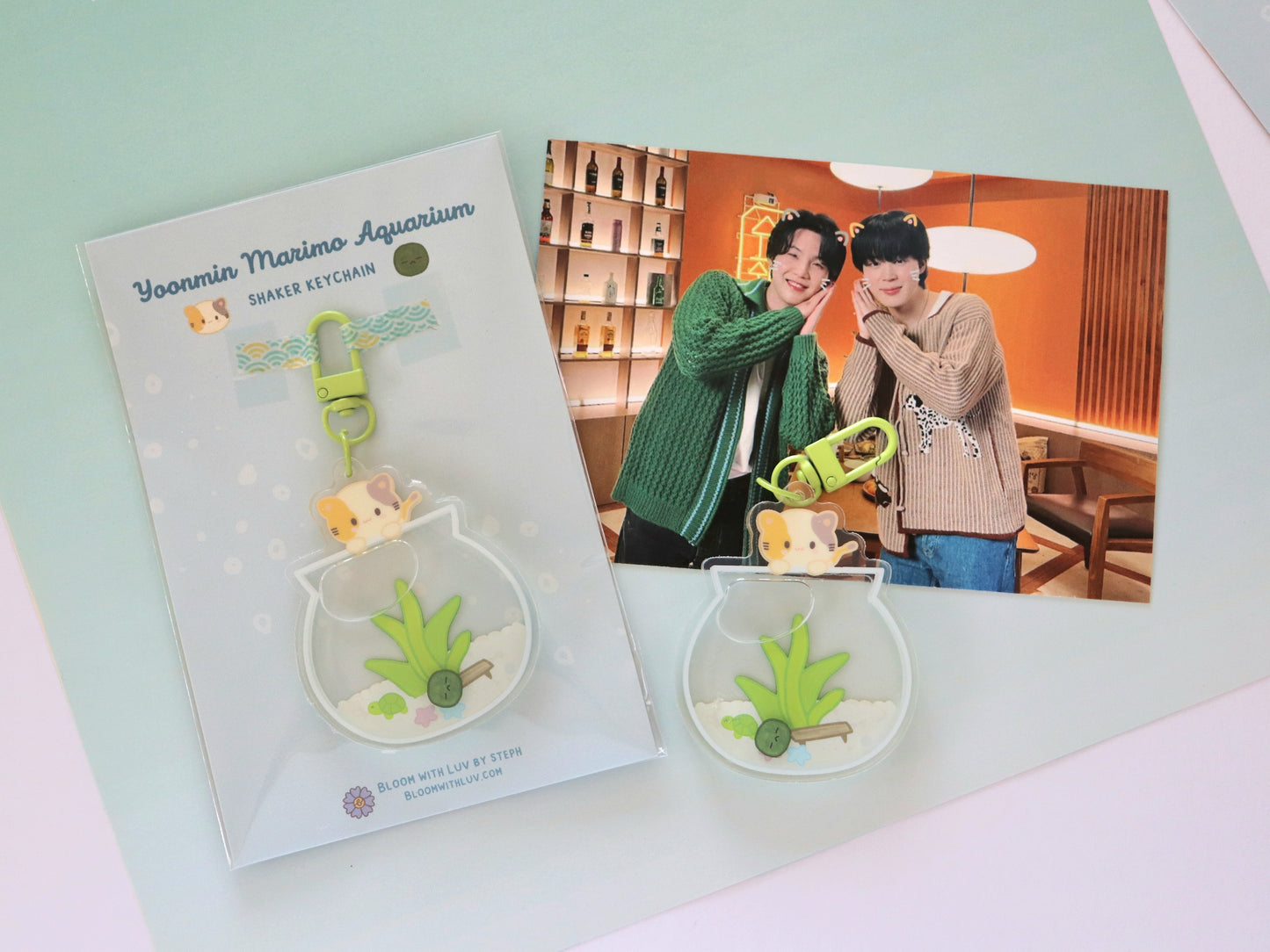 Yoonmin Marimo Aquarium Liquid Shaker Keychain