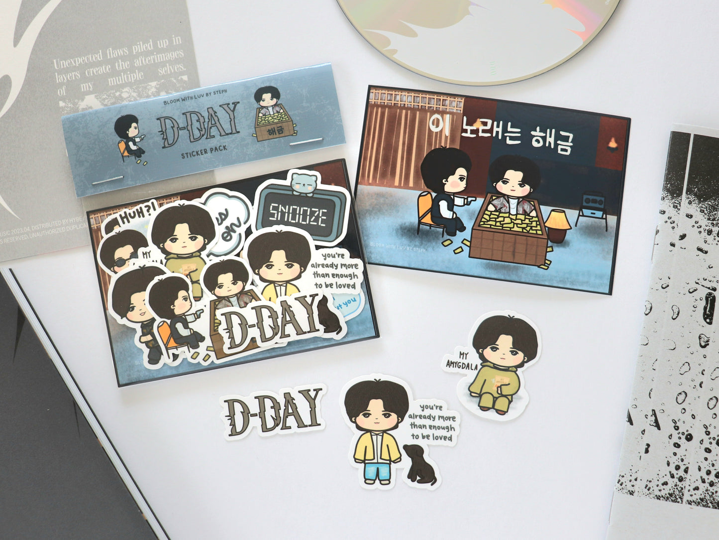 D-DAY SUGA AGUST D Yoongi Sticker Pack