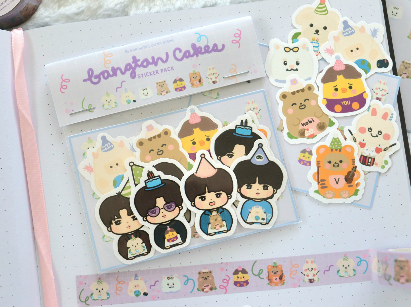 Bangtan Cakes Sticker Pack