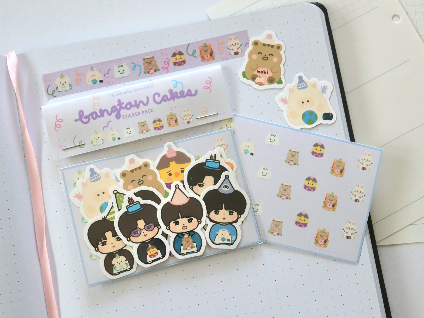 Bangtan Cakes Sticker Pack